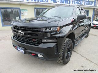 Used 2020 Chevrolet Silverado 1500 LOADED LT-TRAIL-BOSS-Z71-EDITION 5 PASSENGER 5.3L - V8.. 4X4.. CREW-CAB.. SHORTY.. LEATHER.. HEATED SEATS & WHEEL.. BACK-UP CAMERA.. POWER SUNROOF.. for sale in Bradford, ON