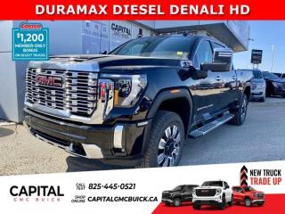 Take a look at this 2024 Sierra 2500HD Duramax Denali! Loaded with great options like, 360 Cam, Heated front and Rear Seats, Heated Steering, Ventilated Seats, Multipro Tailgate, Assist Steps, Remote Start, 5th Wheel Prep Package, and so much more... CALL NOW.Ask for the Internet Department for more information or book your test drive today! Text (or call) 780-435-4000 for fast answers at your fingertips!Disclaimer: All prices are plus taxes & include all cash credits & loyalties. See dealer for details. AMVIC Licensed Dealer # B1044900