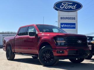 <b>20 Aluminum Wheels, Tailgate Step, Spray-In Bed Liner, Power Sliding Rear Window, Power Folding Mirrors!</b><br> <br> <br> <br>  The Ford F-150 is for those who think a day off is just an opportunity to get more done. <br> <br>Just as you mould, strengthen and adapt to fit your lifestyle, the truck you own should do the same. The Ford F-150 puts productivity, practicality and reliability at the forefront, with a host of convenience and tech features as well as rock-solid build quality, ensuring that all of your day-to-day activities are a breeze. Theres one for the working warrior, the long hauler and the fanatic. No matter who you are and what you do with your truck, F-150 doesnt miss.<br> <br> This rapid red metallic tinted clearcoat Crew Cab 4X4 pickup   has a 10 speed automatic transmission and is powered by a  325HP 2.7L V6 Cylinder Engine.<br> <br> Our F-150s trim level is XLT. This XLT trim steps things up with running boards, dual-zone climate control and a 360 camera system, along with great standard features such as class IV tow equipment with trailer sway control, remote keyless entry, cargo box lighting, and a 12-inch infotainment screen powered by SYNC 4 featuring voice-activated navigation, SiriusXM satellite radio, Apple CarPlay, Android Auto and FordPass Connect 5G internet hotspot. Safety features also include blind spot detection, lane keep assist with lane departure warning, front and rear collision mitigation and automatic emergency braking. This vehicle has been upgraded with the following features: 20 Aluminum Wheels, Tailgate Step, Spray-in Bed Liner, Power Sliding Rear Window, Power Folding Mirrors. <br><br> View the original window sticker for this vehicle with this url <b><a href=http://www.windowsticker.forddirect.com/windowsticker.pdf?vin=1FTEW3LP0RFA59929 target=_blank>http://www.windowsticker.forddirect.com/windowsticker.pdf?vin=1FTEW3LP0RFA59929</a></b>.<br> <br>To apply right now for financing use this link : <a href=https://www.bourgeoismotors.com/credit-application/ target=_blank>https://www.bourgeoismotors.com/credit-application/</a><br><br> <br/> Incentives expire 2024-04-25.  See dealer for details. <br> <br>Discount on vehicle represents the Cash Purchase discount applicable and is inclusive of all non-stackable and stackable cash purchase discounts from Ford of Canada and Bourgeois Motors Ford and is offered in lieu of sub-vented lease or finance rates. To get details on current discounts applicable to this and other vehicles in our inventory for Lease and Finance customer, see a member of our team. </br></br>Discover a pressure-free buying experience at Bourgeois Motors Ford in Midland, Ontario, where integrity and family values drive our 78-year legacy. As a trusted, family-owned and operated dealership, we prioritize your comfort and satisfaction above all else. Our no pressure showroom is lead by a team who is passionate about understanding your needs and preferences. Located on the shores of Georgian Bay, our dealership offers more than just vehiclesits an experience rooted in community, trust and transparency. Trust us to provide personalized service, a diverse range of quality new Ford vehicles, and a seamless journey to finding your perfect car. Join our family at Bourgeois Motors Ford and let us redefine the way you shop for your next vehicle.<br> Come by and check out our fleet of 80+ used cars and trucks and 200+ new cars and trucks for sale in Midland.  o~o