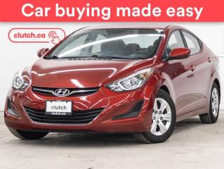 Used 2016 Hyundai Elantra L w/ A/C, USB Input, Power Heated Mirrors for sale in Toronto, ON