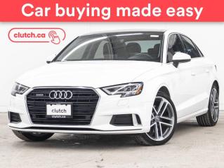 Used 2017 Audi A3 2.0T Progressiv AWD w/ Apple CarPlay, Dual Zone A/C, Rearview Cam for sale in Toronto, ON