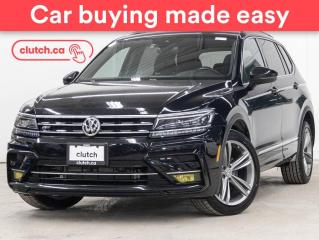 Used 2018 Volkswagen Tiguan Highline AWD Driver Assistance Pkg. w/ Adaptive Cruise, Remote Start, Nav for sale in Toronto, ON