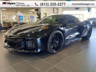 <b>ULTRA RARE</b><br>   Compare at $216298 - Myers Cadillac is just $209998! <br> <br>SKIP THE MULTI YEAR WAITLIST, AND THE **NO** LUXURY TAX!! ** FULL OEM WARRANTY STILL VALID!!! ** 2024 CORVETTE Z06 COUPE 3LZ-  SUEDED MICROFIBRE-WRAPPED UPPER INTERIOR TRIM PACKAGE,  BLACK BRAKE CALIPERS,  BLACK FORGED ALUMINUM WHEELS,  5.5L DI V8 ENGINE, WIRELESS CHARGING,  VENTILATED SEATS,  PERFORMANCE SUSPENSION WITH MAGNETIC SELECTIVE RIDE CTRL,  COMPETITION SPORT BUCKET SEATS,  FRONT LIFT ADJUSTABLE HEIGHT W/MEMORY. INCLUDES AUTOMATIC HEADLAMP LEVELING SYSTEM<br> <br>To apply right now for financing use this link : <a href=https://creditonline.dealertrack.ca/Web/Default.aspx?Token=b35bf617-8dfe-4a3a-b6ae-b4e858efb71d&Lang=en target=_blank>https://creditonline.dealertrack.ca/Web/Default.aspx?Token=b35bf617-8dfe-4a3a-b6ae-b4e858efb71d&Lang=en</a><br><br> <br/><br>All prices include Admin fee and Etching Registration, applicable Taxes and licensing fees are extra.<br>*LIFETIME ENGINE TRANSMISSION WARRANTY NOT AVAILABLE ON VEHICLES WITH KMS EXCEEDING 140,000KM, VEHICLES 8 YEARS & OLDER, OR HIGHLINE BRAND VEHICLE(eg. BMW, INFINITI. CADILLAC, LEXUS...)<br> Come by and check out our fleet of 40+ used cars and trucks and 150+ new cars and trucks for sale in Ottawa.  o~o