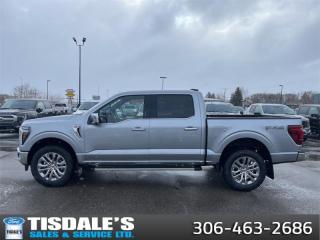 <b>FX4 Off-Road Package, Leather Seats, 20 inch Chrome Wheels, Tow Package, Spray-in Bedliner!</b><br> <br> <br> <br>Check out the large selection of new Fords at Tisdales today!<br> <br>  From powerful engines to smart tech, theres an F-150 to fit all aspects of your life. <br> <br>Just as you mould, strengthen and adapt to fit your lifestyle, the truck you own should do the same. The Ford F-150 puts productivity, practicality and reliability at the forefront, with a host of convenience and tech features as well as rock-solid build quality, ensuring that all of your day-to-day activities are a breeze. Theres one for the working warrior, the long hauler and the fanatic. No matter who you are and what you do with your truck, F-150 doesnt miss.<br> <br> This iconic silver metallic Crew Cab 4X4 pickup   has an automatic transmission and is powered by a  400HP 3.5L V6 Cylinder Engine.<br> <br> Our F-150s trim level is Lariat. This F-150 Lariat is decked with great standard features such as premium Bang & Olufsen audio, ventilated and heated leather-trimmed seats with lumbar support, remote engine start, adaptive cruise control, FordPass 5G mobile hotspot, and a 12-inch infotainment screen powered by SYNC 4 with inbuilt navigation, Apple CarPlay and Android Auto. Safety features also include blind spot detection, lane keeping assist with lane departure warning, front and rear collision mitigation, and an aerial view camera system. This vehicle has been upgraded with the following features: Fx4 Off-road Package, Leather Seats, 20 Inch Chrome Wheels, Tow Package, Spray-in Bedliner. <br><br> View the original window sticker for this vehicle with this url <b><a href=http://www.windowsticker.forddirect.com/windowsticker.pdf?vin=1FTFW5L82RKD49881 target=_blank>http://www.windowsticker.forddirect.com/windowsticker.pdf?vin=1FTFW5L82RKD49881</a></b>.<br> <br>To apply right now for financing use this link : <a href=http://www.tisdales.com/shopping-tools/apply-for-credit.html target=_blank>http://www.tisdales.com/shopping-tools/apply-for-credit.html</a><br><br> <br/>    0% financing for 60 months. 2.99% financing for 84 months. <br> Buy this vehicle now for the lowest bi-weekly payment of <b>$522.50</b> with $0 down for 84 months @ 2.99% APR O.A.C. ( Plus applicable taxes -  $699 administration fee included in sale price.   ).  Incentives expire 2024-04-30.  See dealer for details. <br> <br>Tisdales is not your standard dealership. Sales consultants are available to discuss what vehicle would best suit the customer and their lifestyle, and if a certain vehicle isnt readily available on the lot, one will be brought in. o~o