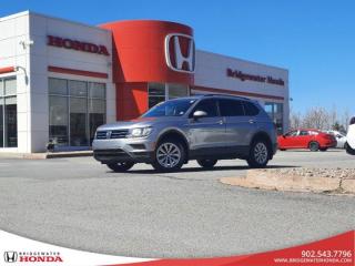 Recent Arrival! Silver 2019 Volkswagen Tiguan Trendline 4Motion AWD 8-Speed Automatic 2.0L TSI Bridgewater Honda, Located in Bridgewater Nova Scotia.Tiguan Trendline 4Motion, 4D Sport Utility, 8-Speed Automatic, AWD, Cloth.Reviews:* Owners and experts alike almost universally count the Tiguan?s ride quality, highway manners, interior, and overall easy-to-drive character among its most valuable assets. The central touchscreen infotainment system and all-digital instrument cluster are commonly listed as feature favourites, as they add a high-tech flair to the driving environment. Source: autoTRADER.ca