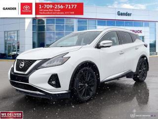 New Price!2020 Nissan Murano Platinum CVT with Xtronic AWD 3.5L 6-Cylinder DOHC 24VWhiteALL CREDIT APPLICATIONS ACCEPTED! ESTABLISH OR REBUILD YOUR CREDIT HERE. APPLY AT https://steeleadvantagefinancing.com/?dealer=7148 We know that you have high expectations in your car search in NL. So, if youre in the market for a pre-owned vehicle that undergoes our exclusive inspection protocol, stop by Gander Toyota. Were confident we have the right vehicle for you. Here at Gander Toyota, we enjoy the challenge of meeting and exceeding customer expectations in all things automotive.**Market Value Pricing**, CVT with Xtronic, AWD, Air Conditioning, Auto High-beam Headlights, Heated door mirrors, Heated front seats, Heated steering wheel, Memory seat, Navigation system: NissanConnect Navigation, NissanConnect featuring Apple CarPlay and Android Auto, Power Liftgate, Power moonroof, Power passenger seat, Semi-Aniline Leather-Appointed Seats, Speed control.Certification Program Details: 85 Point inspection Fluid Top Ups Brake Inspection Tire Inspection Oil Change Recall Check Copy Of Carfax ReportSteele Auto Group is the most diversified group of automobile dealerships in Atlantic Canada, with 34 dealerships selling 27 brands and an employee base of over 1000. Sales are up by double digits over last year and the plan going forward is to expand further into Atlantic Canada. PLEASE CONFIRM WITH US THAT ALL OPTIONS, FEATURES AND KILOMETERS ARE CORRECT.