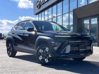 <b>Sunroof,  Climate Control,  Heated Steering Wheel,  Adaptive Cruise Control,  Aluminum Wheels!</b><br> <br> <br> <br>  Built for adventure, this Kona is well equipped, whether in the urban sprawl or the backroads. <br> <br>With more versatility than its tiny stature lets on, this Kona is ready to prove that big things can come in small packages. With an incredibly long feature list, this Kona is incredibly safe and comfortable, compatible with just about anything, and ready for lifes next big adventure. For distilled perfection in the busy crossover SUV segment, this Kona is the obvious choice.<br> <br> This abyss black SUV  has an automatic transmission and is powered by a  147HP 2.0L 4 Cylinder Engine.<br> <br> Our Konas trim level is Preferred AWD w/Trend Package. This Kona Preferred AWD with the Trend Package rewards you with all-weather usability and steps things up with a sunroof, dual-zone climate control, a heated steering wheel, adaptive cruise control and upgraded aluminum wheels, along with standard features such as heated front seats, front and rear LED lights, remote engine start, and an immersive dual-LCD dash display with a 12.3-inch infotainment screen bundled with Apple CarPlay, Android Auto and Bluelink+ selective service internet access. Safety features also include blind spot detection, lane keeping assist with lane departure warning, front pedestrian braking, and forward collision mitigation. This vehicle has been upgraded with the following features: Sunroof,  Climate Control,  Heated Steering Wheel,  Adaptive Cruise Control,  Aluminum Wheels,  Heated Seats,  Apple Carplay. <br><br> <br>To apply right now for financing use this link : <a href=https://www.bourgeoishyundai.com/finance/ target=_blank>https://www.bourgeoishyundai.com/finance/</a><br><br> <br/>    6.49% financing for 96 months.  Incentives expire 2024-04-30.  See dealer for details. <br> <br>Drive with Confidence! At Bourgeois Auto Group, we go beyond selling cars. With over 75 years of delivering extraordinary automotive experiences, were here for you at our showrooms, on the road, or even at your home in Midland Ontario, Simcoe County, and Central Ontario. Experience the convenience of complementary enclosed trailer delivery. <br><br>Why Choose Bourgeois Auto Group for your next vehicle? Whether youre seeking a new or pre-owned vehicle, searching for a qualified repair center, or looking for vehicle parts, we have the answer. Explore our extensive selection of over 25 brand manufacturers and 200+ Pre-owned Vehicles. As we constantly adapt to meet customers needs and stay ahead of the competition, we invest in modern technology to stay on the cutting edge.  Our strategic programs and tools use current market data to price our vehicles competitively and ensure you get the best deal, not just on the new car but also on your trade-in. <br><br>Request your free Live Market analysis report and save time and money. <br><br>SELL YOUR CAR to us! Regardless of make, model, or condition, we buy cars with no purchase necessary. <br><br> Come by and check out our fleet of 20+ used cars and trucks and 50+ new cars and trucks for sale in Midland.  o~o