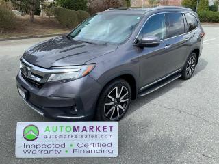 Used 2019 Honda Pilot TOURING AWD, CARPLAY, LOADED, FINANCING, WARRANTY, INSPECTED W/BCAA MBSHP! for sale in Surrey, BC