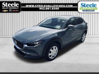 Value Market Pricing, Automatic temperature control, Knee airbag, Leather Shift Knob, Leather steering wheel, Low tire pressure warning, Power door mirrors, Power steering, Power windows, Remote keyless entry.Recent Arrival! Gray 2021 Mazda CX-30 GS AWD 6-Speed Automatic I4 Come visit Annapolis Valleys GM Giant! We do not inflate our prices! We utilize state of the art live software technology to help determine the best price for our used inventory. That technology provides our customers with Fair Market Value Pricing!. Come see us and ask us about the Market Pricing Report on any of our used vehicles.Certified. Certification Program Details: 85 Point Inspection Fresh Oil Change 2 Years MVI Full Tank Of Gas Full Vehicle Detail