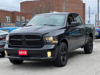 Used 2018 RAM 1500 Express - Black Package - 1500 - Crew Cab - 4x4 - 5.7L V8 Hemi - Certified - New Tires and Brakes - Warranty for sale in North York, ON