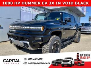 THE FUTURE IS HERE.... This 1000 HP 2024 GMC HUMMER EV 3X in VOID BLACK is nothing short of incredible... this extremely limited 1000-horsepower AWD Truck has options like Super Cruise, Extract Mode (2 Inch Lift or Lower), Watts to Freedom (WTF) Mode, Crab Walk Capable, Ultravision Camera System, Infinity Roof and so much more... Dont miss out on this once-in-a-lifetime opportunity to be part of history in the making... 0-60 MPH in 3 seconds... CALL NOW FOR MORE DETAILSAsk for the Internet Department for more information or book your test drive today! Text 365-601-8318 for fast answers at your fingertips!AMVIC Licensed Dealer - Licence Number B1044900Disclaimer: All prices are plus taxes and include all cash credits and loyalties. See dealer for details. AMVIC Licensed Dealer # B1044900