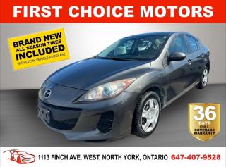Welcome to First Choice Motors, the largest car dealership in Toronto of pre-owned cars, SUVs, and vans priced between $5000-$15,000. With an impressive inventory of over 300 vehicles in stock, we are dedicated to providing our customers with a vast selection of affordable and reliable options. <br><br>Were thrilled to offer a used 2013 Mazda MAZDA3 GS SKYACTIV, grey color with 183,000km (STK#7154) This vehicle was $8990 NOW ON SALE FOR $7990. It is equipped with the following features:<br>- Automatic Transmission<br>- Heated seats<br>- Bluetooth<br>- Power windows<br>- Power locks<br>- Power mirrors<br>- Air Conditioning<br><br>At First Choice Motors, we believe in providing quality vehicles that our customers can depend on. All our vehicles come with a 36-day FULL COVERAGE warranty. We also offer additional warranty options up to 5 years for our customers who want extra peace of mind.<br><br>Furthermore, all our vehicles are sold fully certified with brand new brakes rotors and pads, a fresh oil change, and brand new set of all-season tires installed & balanced. You can be confident that this car is in excellent condition and ready to hit the road.<br><br>At First Choice Motors, we believe that everyone deserves a chance to own a reliable and affordable vehicle. Thats why we offer financing options with low interest rates starting at 7.9% O.A.C. Were proud to approve all customers, including those with bad credit, no credit, students, and even 9 socials. Our finance team is dedicated to finding the best financing option for you and making the car buying process as smooth and stress-free as possible.<br><br>Our dealership is open 7 days a week to provide you with the best customer service possible. We carry the largest selection of used vehicles for sale under $9990 in all of Ontario. We stock over 300 cars, mostly Hyundai, Chevrolet, Mazda, Honda, Volkswagen, Toyota, Ford, Dodge, Kia, Mitsubishi, Acura, Lexus, and more. With our ongoing sale, you can find your dream car at a price you can afford. Come visit us today and experience why we are the best choice for your next used car purchase!<br><br>All prices exclude a $10 OMVIC fee, license plates & registration  and ONTARIO HST (13%)