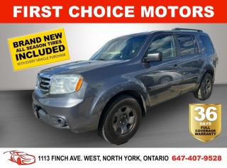 Welcome to First Choice Motors, the largest car dealership in Toronto of pre-owned cars, SUVs, and vans priced between $5000-$15,000. With an impressive inventory of over 300 vehicles in stock, we are dedicated to providing our customers with a vast selection of affordable and reliable options. <br><br>Were thrilled to offer a used 2015 Honda Pilot LX 4WD, grey color with 238,000km (STK#7158) This vehicle was $14990 NOW ON SALE FOR $12990. It is equipped with the following features:<br>- Automatic Transmission<br>- 3rd row seating<br>- DVD/ Entertainment<br>- Reverse camera<br>- Power windows<br>- Power locks<br>- Power mirrors<br>- Air Conditioning<br><br>At First Choice Motors, we believe in providing quality vehicles that our customers can depend on. All our vehicles come with a 36-day FULL COVERAGE warranty. We also offer additional warranty options up to 5 years for our customers who want extra peace of mind.<br><br>Furthermore, all our vehicles are sold fully certified with brand new brakes rotors and pads, a fresh oil change, and brand new set of all-season tires installed & balanced. You can be confident that this car is in excellent condition and ready to hit the road.<br><br>At First Choice Motors, we believe that everyone deserves a chance to own a reliable and affordable vehicle. Thats why we offer financing options with low interest rates starting at 7.9% O.A.C. Were proud to approve all customers, including those with bad credit, no credit, students, and even 9 socials. Our finance team is dedicated to finding the best financing option for you and making the car buying process as smooth and stress-free as possible.<br><br>Our dealership is open 7 days a week to provide you with the best customer service possible. We carry the largest selection of used vehicles for sale under $9990 in all of Ontario. We stock over 300 cars, mostly Hyundai, Chevrolet, Mazda, Honda, Volkswagen, Toyota, Ford, Dodge, Kia, Mitsubishi, Acura, Lexus, and more. With our ongoing sale, you can find your dream car at a price you can afford. Come visit us today and experience why we are the best choice for your next used car purchase!<br><br>All prices exclude a $10 OMVIC fee, license plates & registration  and ONTARIO HST (13%)