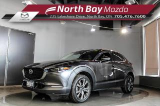 2020 CX-30 GT: Clean CarFax, One Owner, Dealer Serviced, Floor Liners Included

Features Include: Bose Audio, Sunroof, Leather Interior, Power Tailgate, Navigation, Heated Front Seats, Heated Steering Wheel, and Radar Cruise Control!

Why Youll Want to Buy from North Bay Mazda? *The Clubhouse Commitment Pre-Owned Vehicle Program provides you with additional coverage for things such as the 3-year Tire and Rim Coverage, The Clubhouse Powertrain Warranty, coverage for The Little Things like battery, wiper, and bulb replacement, 3- year anti-theft protection and a 7-day exchange policy to give you the ultimate peace of mind when purchasing a pre-owned vehicle. Clubhouse Commitment is an optional coverage which can be purchased at time of sale for a $699 value. Pre-Owned Vehicle purchases are subject to an adjusted price when purchasing with cash. You are eligible for Finance Pricing with a maximum down payment of 15% of listed finance price. Contact us for more details. * Our certified vehicles go through a 120-point Clubhouse Certified Used Vehicle Inspection, and we will provide the CarFax vehicle history documents as well as any available service history. * We competitively price our vehicles below the market average which means that we have already done all the market research for you. Rest assured that you are getting the best deal possible. * We have automotive financial experts who are experienced in dealing with all levels of credit challenges. We also work with all major banks and third-party lenders daily so we are confident that we can get you the best rate available. * As a premier New and Pre-Owned vehicle dealership, we pride ourselves on a superior customer experience and a lifetime of customer care. We are conveniently located at 235 Lakeshore Drive, in North Bay, Ontario. If you cant make it to us, we can accommodate you! Call us today at 705-476-7600 to come in and see this vehicle!
