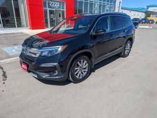 <strong>Certified Pre-Owned 2021 Honda Pilot EX-L with Navigation</strong>




<ul>
<li>Navigation System</li>
<li>Leather-Trimmed Seats</li>
<li>Heated Front Seats</li>
<li>Power Moonroof</li>
<li>Third-Row Seating</li>
<li>Rearview Camera</li>
<li>Apple CarPlay/Android Auto Integration</li>
<li>Bluetooth HandsFreeLink</li>
<li>Satellite Radio</li>
<li>Honda Sensing Suite (includes adaptive cruise control, collision mitigation braking system, lane keeping assist, road departure mitigation)</li>
<li>Blind Spot Information System (BSI) with Cross Traffic Monitor</li>
<li>Power Tailgate</li>
<li>Remote Engine Start</li>
<li>20-Inch Alloy Wheels</li>
<li>LED Headlights with Auto-On/Off</li>
<li>Roof Rails</li>
<li>Tri-Zone Automatic Climate Control</li>
<li>Wireless Phone Charger</li>
<li>USB Charging Ports</li>
<li>Multi-Angle Rearview Camera with Dynamic Guidelines</li>
</ul>



<strong>Premium Features, Premium Comfort</strong>

Step inside the spacious and refined interior, where luxurious black leather-trimmed seats welcome you. Equipped with a Honda Satellite-Linked Navigation System, Apple CarPlay/Android Auto Integration, and a power moonroof, every journey becomes an unforgettable adventure.

<strong>Safety Meets Innovation</strong>

Drive with confidence knowing that the Honda Sensing Suite, Blind Spot Information System (BSI) with Cross Traffic Monitor, and multi-angle rearview camera are always on your side. Whether navigating city streets or cruising down the highway, your safety is our top priority.

<strong>Experience Excellence</strong>

Dont miss your chance to own this Certified Pre-Owned 2021 Honda Pilot EX-L with Navigation.




No Credit? Bad Credit? No Problem! Our experienced credit specialists can get you approved! No payments for 100 Days on approved credit. Forman Auto Centre specializes in quality used vehicles from all makes, as well as Certified Used vehicles from Honda and Mazda. We offer lots of financing options to get you the vehicle you want with the payment you need! TEXT: 204-809-3822 or Call 1-800-675-8367, click or visit us in person for your next vehicle! All Forman Auto Centre used vehicles include a no charge 30-day/2000km warranty!

Checkout our Google Reviews: https://www.google.com/search?gsssp=eJzj4tZP1zcsyUmOL7PIM2C0UjWoMDVKNbdMNEgySUw2NDExMbcyqDAzNjcyTU1LTUxJtjBKMUv04knLL8pNzFPIyM9LSQQAe4UT1g&q=forman+honda&rlz=1C1GCEAenCA924CA924&oq=forman+&aqs=chrome.2.69i59j46i20i175i199i263j46i39i175i199j69i60l4j69i61.3541j0j7&sourceid=chrome&ie=UTF-8#lrd=0x52e79a0b4ac14447:0x63725efeadc82d6a,1,,,