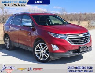 Odometer is 15150 kilometers below market average!

Cajun Red Tintcoat 2018 Chevrolet Equinox Premier 4D Sport Utility AWD
9-Speed Automatic with Overdrive 2.0L Turbocharged


Did this vehicle catch your eye? Book your VIP test drive with one of our Sales and Leasing Consultants to come see it in person.

Remember no hidden fees or surprises at Jim Wilson Chevrolet. We advertise all in pricing meaning all you pay above the price is tax and cost of licensing.


Awards:
  * JD Power Canada Automotive Performance, Execution and Layout (APEAL) Study