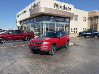 Odometer is 7646 kilometers below market average!

Redline Pearlcoat 2017 Jeep New Compass Trailhawk TRAILHAWK TRAILHAWK 4WD 9-Speed Automatic I4

**CARPROOF CERTIFIED**.

* PLEASE SEE OUR MAIN WEBSITE FOR MORE PICTURES AND CARFAX REPORTS * Buy in confidence at WINDSOR CHRYSLER with our 95-point safety inspection by our certified technicians. Searching for your upgrade has never been easier. You will immediately get the low market price based on our market research, which means no more wasted time shopping around for the best price, Its time to drive home the most car for your money today. OVER 100 Pre-Owned Vehicles in Stock! Our Finance Team will secure the Best Interest Rate from one of out 20 Auto Financing Lenders that can get you APPROVED! Financing Available For All Credit Types! Whether you have Great Credit, No Credit, Slow Credit, Bad Credit, Been Bankrupt, On Disability, Or on a Pension, we have options. Looking to just sell your vehicle? We buy all makes and models let us buy your vehicle. Proudly Serving Windsor, Essex, Leamington, Kingsville, Belle River, LaSalle, Amherstburg, Tecumseh, Lakeshore, Strathroy, Stratford, Leamington, Tilbury, Essex, St. Thomas, Waterloo, Wallaceburg, St. Clair Beach, Puce, Riverside, London, Chatham, Kitchener, Guelph, Goderich, Brantford, St. Catherines, Milton, Mississauga, Toronto, Hamilton, Oakville, Barrie, Scarborough, and the GTA.