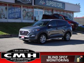 <b>GREAT FEATURES !! REAR CAMERA, LANE DEPARTURE WARNING, LANE KEEPING ASSIST, COLLISION SENSORS, BLIND SPOT SENSORS, CROSS TRAFFIC ALERT, APPLE CARPLAY, ANDROID AUTO, BLUETOOTH, HEATED SEATS, HEATED STEERING WHEEL, 17-INCH ALLOY WHEELS</b><br>      This  2019 Hyundai Tucson is for sale today. <br> <br>The redesigned 2019 Hyundai Tucson is more than just a sport utility vehicle, its the SUV thats always up for your adventures. With innovative features to keep you connected like standard Apple CarPlay and Android Auto smartphone connectivity, capable and efficient performance and heaps of built-in safety features, its always ready when you are.This  SUV has 118,234 kms. Its  grey in colour  . It has an automatic transmission and is powered by a  161HP 2.0L 4 Cylinder Engine. <br> <br> Our Tucsons trim level is Preferred. Upgrading to this Preferred trim over the Essential trim is as great choice as you will get aluminum wheels, a blind spot detection system with rear cross traffic alerts and lane change assist, a heated leather wrapped steering wheel and drive mode select. You will also receive a 7 inch colour touch screen display with Apple CarPlay and Android Auto, LED daytime running lights, a 60/40 split rear seat, remote keyless entry and a rear view camera plus much more!<br> <br>To apply right now for financing use this link : <a href=https://www.cmhniagara.com/financing/ target=_blank>https://www.cmhniagara.com/financing/</a><br><br> <br/><br>Trade-ins are welcome! Financing available OAC ! Price INCLUDES a valid safety certificate! Price INCLUDES a 60-day limited warranty on all vehicles except classic or vintage cars. CMH is a Full Disclosure dealer with no hidden fees. We are a family-owned and operated business for over 30 years! o~o