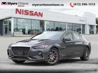 <b>Low Mileage!</b><br> <br>  Compare at $29762 - Our Price is just $28895! <br> <br>   This Genesis G70 is the ideal balance between luxury and performance. This  2019 Genesis G70 is for sale today in Ottawa. <br> <br>Introducing this all-new 2019 Genesis G70. Expressing power that is forceful, yet never feels forced. Engineered to excel not just on paper, but on pavement. Equipped to entertain and inform. Protect and connect. Designed, in every aspect, to celebrate the pure, unbridled fun of sporty driving. This low mileage  sedan has just 29,454 kms. Its  nice in colour  . It has a manual transmission and is powered by a  255HP 2.0L 4 Cylinder Engine. <br> <br> Our G70s trim level is 2.0T Sport RWD. The Sport trim brings out the performance character of this luxury sedan. It comes with a sport appearance package, Brembo brakes, LED headlights, a head-up display, Android Auto, Apple CarPlay, Lexicon 15-speaker premium audio, blind spot assist, forward collision avoidance assist, lane keep assist, adaptive cruise control, a power sunroof, a heated steering wheel, heated front seats, and more.<br> <br>To apply right now for financing use this link : <a href=https://www.myersottawanissan.ca/finance target=_blank>https://www.myersottawanissan.ca/finance</a><br><br> <br/><br> Payments from <b>$464.75</b> monthly with $0 down for 84 months @ 8.99% APR O.A.C. ( Plus applicable taxes -  and licensing fees   ).  See dealer for details. <br> <br>Get the amazing benefits of a Nissan Certified Pre-Owned vehicle!!! Save thousands of dollars and get a pre-owned vehicle that has factory warranty, 24 hour roadside assistance and rates as low as 0.9%!!! <br>*LIFETIME ENGINE TRANSMISSION WARRANTY NOT AVAILABLE ON VEHICLES WITH KMS EXCEEDING 140,000KM, VEHICLES 8 YEARS & OLDER, OR HIGHLINE BRAND VEHICLE(eg. BMW, INFINITI. CADILLAC, LEXUS...)<br> Come by and check out our fleet of 40+ used cars and trucks and 100+ new cars and trucks for sale in Ottawa.  o~o