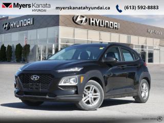 <b>Heated Seats,  Cruise Control,   Remote Keyless Entry,  Apple CarPlay,  Android Auto!</b><br> <br>    Konas compact size doesnt just help you manoeuvre around the city with ease, it also gives you a higher seating position to get a better view of your surroundings. Try yours today! This  2021 Hyundai Kona is fresh on our lot in Kanata. <br> <br>The KONA has been designed to turn heads - and to raise pulses. The dynamic design catches your eye with unique details that highlight the strong Hyundai SUV DNA at its core, starting with our signature cascading front grille design, muscular wheel arches and advanced lighting. Bold accent body panels run along the side and rear bumper for a sporty look. Step inside and instantly experience an exceptional level of comfort thanks to its wealth of features. This Kona is more than just its trendy appearance, its a real urban warrior.This  SUV has 43,306 kms. Its  black in colour  . It has an automatic transmission and is powered by a  147HP 2.0L 4 Cylinder Engine. <br> <br> Our Konas trim level is Essential. Our KONA features Apple CarPlay and Android Auto, a 7 inch colour touch screen with a built in rear view camera. It also includes heated front seats, aluminum wheels, a Bluetooth hands-free phone system, cruise control, remote keyless entry, LED day time running lights, a 60/40 split-fold rear seat, dual USB charging ports, power windows and so much more. This vehicle has been upgraded with the following features: Heated Seats,  Cruise Control,   Remote Keyless Entry,  Apple Carplay,  Android Auto,  7 Inch Touchscreen. <br> <br>To apply right now for financing use this link : <a href=https://www.myerskanatahyundai.com/finance/ target=_blank>https://www.myerskanatahyundai.com/finance/</a><br><br> <br/><br> Buy this vehicle now for the lowest weekly payment of <b>$80.61</b> with $0 down for 96 months @ 8.99% APR O.A.C. ( Plus applicable taxes -  and licensing fees   ).  See dealer for details. <br> <br>Smart buyers buy at Myers where all cars come Myers Certified including a 1 year tire and road hazard warranty (some conditions apply, see dealer for full details.)<br> <br>This vehicle is located at Myers Kanata Hyundai 400-2500 Palladium Dr Kanata, Ontario.<br>*LIFETIME ENGINE TRANSMISSION WARRANTY NOT AVAILABLE ON VEHICLES WITH KMS EXCEEDING 140,000KM, VEHICLES 8 YEARS & OLDER, OR HIGHLINE BRAND VEHICLE(eg. BMW, INFINITI. CADILLAC, LEXUS...)<br> Come by and check out our fleet of 20+ used cars and trucks and 30+ new cars and trucks for sale in Kanata.  o~o