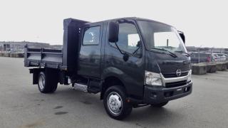 2015 Hino 195 Crew Cab Dump Truck Diesel Dually, 4 door, automatic, RWD, cruise control, air conditioning, AM/FM radio, power windows, power mirrors, black exterior, black interior, cloth. Certificate and Decal valid to February 2025 $57,830.00 plus $375 processing fee, $58,205.00 total payment obligation before taxes.  Listing report, warranty, contract commitment cancellation fee, financing available on approved credit (some limitations and exceptions may apply). All above specifications and information is considered to be accurate but is not guaranteed and no opinion or advice is given as to whether this item should be purchased. We do not allow test drives due to theft, fraud and acts of vandalism. Instead we provide the following benefits: Complimentary Warranty (with options to extend), Limited Money Back Satisfaction Guarantee on Fully Completed Contracts, Contract Commitment Cancellation, and an Open-Ended Sell-Back Option. Ask seller for details or call 604-522-REPO(7376) to confirm listing availability.