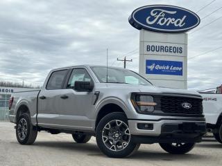 <b>20 Aluminum Wheels, Spray-In Bed Liner!</b><br> <br> <br> <br>  Smart engineering, impressive tech, and rugged styling make the F-150 hard to pass up. <br> <br>Just as you mould, strengthen and adapt to fit your lifestyle, the truck you own should do the same. The Ford F-150 puts productivity, practicality and reliability at the forefront, with a host of convenience and tech features as well as rock-solid build quality, ensuring that all of your day-to-day activities are a breeze. Theres one for the working warrior, the long hauler and the fanatic. No matter who you are and what you do with your truck, F-150 doesnt miss.<br> <br> This iconic silver metallic Crew Cab 4X4 pickup   has a 10 speed automatic transmission and is powered by a  325HP 2.7L V6 Cylinder Engine.<br> <br> Our F-150s trim level is STX. This STX trim steps things up with upgraded aluminum wheels, along with great standard features such as class IV tow equipment with trailer sway control, remote keyless entry, cargo box lighting, and a 12-inch infotainment screen powered by SYNC 4 featuring voice-activated navigation, SiriusXM satellite radio, Apple CarPlay, Android Auto and FordPass Connect 5G internet hotspot. Safety features also include blind spot detection, lane keep assist with lane departure warning, front and rear collision mitigation and automatic emergency braking. This vehicle has been upgraded with the following features: 20 Aluminum Wheels, Spray-in Bed Liner. <br><br> View the original window sticker for this vehicle with this url <b><a href=http://www.windowsticker.forddirect.com/windowsticker.pdf?vin=1FTEW2LP8RFA60093 target=_blank>http://www.windowsticker.forddirect.com/windowsticker.pdf?vin=1FTEW2LP8RFA60093</a></b>.<br> <br>To apply right now for financing use this link : <a href=https://www.bourgeoismotors.com/credit-application/ target=_blank>https://www.bourgeoismotors.com/credit-application/</a><br><br> <br/> 0% financing for 60 months. 1.99% financing for 84 months.  Incentives expire 2024-05-31.  See dealer for details. <br> <br>Discount on vehicle represents the Cash Purchase discount applicable and is inclusive of all non-stackable and stackable cash purchase discounts from Ford of Canada and Bourgeois Motors Ford and is offered in lieu of sub-vented lease or finance rates. To get details on current discounts applicable to this and other vehicles in our inventory for Lease and Finance customer, see a member of our team. </br></br>Discover a pressure-free buying experience at Bourgeois Motors Ford in Midland, Ontario, where integrity and family values drive our 78-year legacy. As a trusted, family-owned and operated dealership, we prioritize your comfort and satisfaction above all else. Our no pressure showroom is lead by a team who is passionate about understanding your needs and preferences. Located on the shores of Georgian Bay, our dealership offers more than just vehiclesits an experience rooted in community, trust and transparency. Trust us to provide personalized service, a diverse range of quality new Ford vehicles, and a seamless journey to finding your perfect car. Join our family at Bourgeois Motors Ford and let us redefine the way you shop for your next vehicle.<br> Come by and check out our fleet of 80+ used cars and trucks and 200+ new cars and trucks for sale in Midland.  o~o