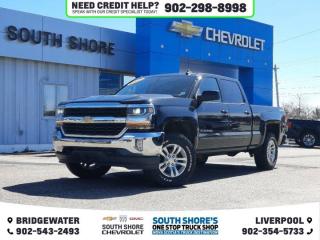 Recent Arrival! Black 2017 Chevrolet Silverado 1500 LT For Sale, Bridgewater 4WD 6-Speed Automatic Electronic with Overdrive EcoTec3 5.3L V8 Clean Car Fax, 6-Speed Automatic Electronic with Overdrive, 4WD, Cloth, 110-Volt AC Power Outlet, 6 Speakers, ABS brakes, Alloy wheels, AM/FM radio: SiriusXM, Bluetooth® For Phone, Body Colour Bodyside Mouldings, Brake assist, CD player, Compass, Delay-off headlights, Driver door bin, Dual front impact airbags, Dual-Zone Automatic Climate Control, Electric Rear-Window Defogger, Electronic Stability Control, Exterior Parking Camera Rear, Front wheel independent suspension, Fully automatic headlights, Heated door mirrors, High-Intensity Discharge Headlights, Illuminated entry, LT Convenience Package, Occupant sensing airbag, Outside temperature display, Overhead console, Power door mirrors, Power steering, Power windows, Power Windows w/Driver Express Up, Premium audio system: Chevrolet MyLink, Rear step bumper, Remote Keyless Entry, Remote Vehicle Starter System, Single Slot CD/MP3 Player, Speed control, Speed-sensing steering, Split folding rear seat, Tachometer, Theft Deterrent System (Unauthorized Entry), Thin Profile LED Fog Lamps, Tilt steering wheel, Traction control, Variably intermittent wipers.