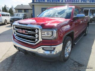 Used 2018 GMC Sierra 1500 LOADED SLT-MODEL 5 PASSENGER 5.3L - V8.. 4X4.. CREW-CAB.. SHORTY.. NAVIGATION.. LEATHER.. HEATED/AC SEATS.. BACK-UP CAMERA.. BLUETOOTH SYSTEM.. for sale in Bradford, ON