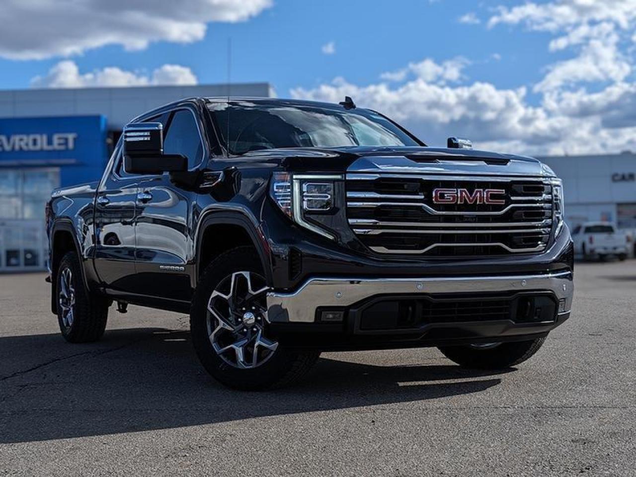 <br> <br> This 2024 Sierra 1500 is engineered for ultra-premium comfort, offering high-tech upgrades, beautiful styling, authentic materials and thoughtfully crafted details. <br> <br>This 2024 GMC Sierra 1500 stands out in the midsize pickup truck segment, with bold proportions that create a commanding stance on and off road. Next level comfort and technology is paired with its outstanding performance and capability. Inside, the Sierra 1500 supports you through rough terrain with expertly designed seats and robust suspension. This amazing 2024 Sierra 1500 is ready for whatever.<br> <br> This titanium rush metallic Crew Cab 4X4 pickup has an automatic transmission and is powered by a 420HP 6.2L 8 Cylinder Engine.<br> <br> Our Sierra 1500s trim level is SLT. This luxurious GMC Sierra 1500 SLT comes very well equipped with perforated leather seats, unique aluminum wheels, chrome exterior accents and a massive 13.4 inch touchscreen display with wireless Apple CarPlay and Android Auto, wireless streaming audio, SiriusXM, plus a 4G LTE hotspot. Additionally, this amazing pickup truck also features IntelliBeam LED headlights, remote engine start, forward collision warning and lane keep assist, a trailer-tow package with hitch guidance, LED cargo area lighting, teen driver technology, a HD rear vision camera plus so much more! This vehicle has been upgraded with the following features: Leather Seats, Aluminum Wheels, Remote Start, Apple Carplay, Android Auto, Streaming Audio, Teen Driver, Locking Tailgate, Forward Collision Warning, Lane Keep Assist, Led Lights, Siriusxm, 4g Lte, Tow Package. <br><br> <br/><br>Contact our Sales Department today by: <br><br>Phone: 1 (306) 882-2691 <br><br>Text: 1-306-800-5376 <br><br>- Want to trade your vehicle? Make the drive and well have it professionally appraised, for FREE! <br><br>- Financing available! Onsite credit specialists on hand to serve you! <br><br>- Apply online for financing! <br><br>- Professional, courteous, and friendly staff are ready to help you get into your dream ride! <br><br>- Call today to book your test drive! <br><br>- HUGE selection of new GMC, Buick and Chevy Vehicles! <br><br>- Fully equipped service shop with GM certified technicians <br><br>- Full Service Quick Lube Bay! Drive up. Drive in. Drive out! <br><br>- Best Oil Change in Saskatchewan! <br><br>- Oil changes for all makes and models including GMC, Buick, Chevrolet, Ford, Dodge, Ram, Kia, Toyota, Hyundai, Honda, Chrysler, Jeep, Audi, BMW, and more! <br><br>- Rosetowns ONLY Quick Lube Oil Change! <br><br>- 24/7 Touchless car wash <br><br>- Fully stocked parts department featuring a large line of in-stock winter tires! <br> <br><br><br>Rosetown Mainline Motor Products, also known as Mainline Motors is the ORIGINAL King Of Trucks, featuring Chevy Silverado, GMC Sierra, Buick Enclave, Chevy Traverse, Chevy Equinox, Chevy Cruze, GMC Acadia, GMC Terrain, and pre-owned Chevy, GMC, Buick, Ford, Dodge, Ram, and more, proudly serving Saskatchewan. As part of the Mainline Automotive Group of Dealerships in Western Canada, we are also committed to servicing customers anywhere in Western Canada! We have a huge selection of cars, trucks, and crossover SUVs, so if youre looking for your next new GMC, Buick, Chevrolet or any brand on a used vehicle, dont hesitate to contact us online, give us a call at 1 (306) 882-2691 or swing by our dealership at 506 Hyw 7 W in Rosetown, Saskatchewan. We look forward to getting you rolling in your next new or used vehicle! <br> <br><br><br>* Vehicles may not be exactly as shown. Contact dealer for specific model photos. Pricing and availability subject to change. All pricing is cash price including fees. Taxes to be paid by the purchaser. While great effort is made to ensure the accuracy of the information on this site, errors do occur so please verify information with a customer service rep. This is easily done by calling us at 1 (306) 882-2691 or by visiting us at the dealership. <br><br> Come by and check out our fleet of 50+ used cars and trucks and 140+ new cars and trucks for sale in Rosetown. o~o