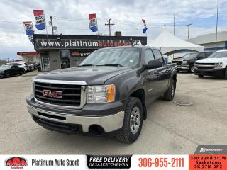 <b>OnStar,  Air Conditioning,  Power Windows,  Power Doors,  Cruise Control!</b><br> <br>    GMC trucks have proven track records of capability, stability, and loyalty making it a trusted choice of those who work daily in tough conditions. This  2011 GMC Sierra 1500 is for sale today. <br> <br>The 2011 GMC Sierra 1500 has a bold design, a quiet, comfortable interior, and the heart of a hard-working pickup. Rugged durability is built-in from the frame up and it is filled with the most advanced technology you will find in a pickup. You will also enjoy outstanding hauling power without sacrificing fuel efficiency. The GMC Sierra 1500 is built to work hard and let you ride in comfort and style all at the same time. This  Crew Cab 4X4 pickup  has 369,031 kms. Its  brown in colour  . It has an automatic transmission and is powered by a  315HP 5.3L 8 Cylinder Engine.   This vehicle has been upgraded with the following features: Onstar,  Air Conditioning,  Power Windows,  Power Doors,  Cruise Control. <br> <br>To apply right now for financing use this link : <a href=https://www.platinumautosport.com/credit-application/ target=_blank>https://www.platinumautosport.com/credit-application/</a><br><br> <br/><br><br> We know that you have high expectations, and as car dealers, we enjoy the challenge of meeting and exceeding those standards each and every time. Allow us to demonstrate our commitment to excellence! </br>

<br> As your one stop shop for quality pre owned vehicles and hassle free auto financing in Saskatoon, we provide the following offers & incentives for our valued clients in Saskatchewan, Alberta & Manitoba. </br> o~o