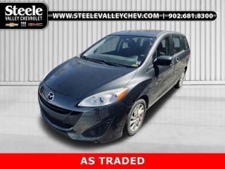 Value Market Pricing.Recent Arrival! 2015 Mazda Mazda5 GS FWD 5-Speed Sport Mode Automatic 2.5L I4 DOHC 16V Come visit Annapolis Valleys GM Giant! We do not inflate our prices! We utilize state of the art live software technology to help determine the best price for our used inventory. That technology provides our customers with Fair Market Value Pricing!. Come see us and ask us about the Market Pricing Report on any of our used vehicles.Certified. Certification Program Details: This vehicle is being sold As Is , unfit, and is not represented as being in a road-worthy condition, mechanically sound or maintained at any guaranteed level of quality. The vehicle may not be fit for use as a means of transportation and may require substantial repairs at the purchasers expense. Registering the vehicle to be driven in its current condition may not be possible.Steele Valley Chevrolet Buick GMC offers a wide range of new and used cars to Kentville drivers. Our vehicles undergo a 117-point check before being put out for sale, and they also come with a warranty and an auto-check certified history. We also provide concise financing options to you. If local dealerships in your vicinity do not have the models and prices you are looking for, look no further and head straight to Steele Valley Chevrolet Buick GMC. We will make sure that we satisfy your expectations and let you leave with a happy face.Reviews:* Owners tend to rave about the Mazda5s optional back-up sensor system, ease of loading and unloading small kids, fuel efficiency, maneuverability, and overall flexibility. The manual transmission is a favourite feature amongst enthusiast drivers, and many owners note that the suspension feels sturdy and report good ride quality. Feature content for the money helped attract many shoppers, many of whom have owned more than one Mazda5. In all, most owners say they love this machine, and would buy again. The most commonly loved attribute, for many owners, is satisfaction that this little minivan doesnt drive like a great big minivan. Source: autoTRADER.ca