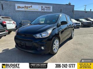 <b>Aluminum Wheels,  Cruise Control,  Apple CarPlay,  Android Auto,  Remote Keyless Entry!</b><br> <br>    From downtown to uptown and everywhere in between, the Chevy Spark offers the spunk and versatility to tackle any city street. This  2018 Chevrolet Spark is for sale today. <br> <br>The 2018 Chevrolet Spark is the perfect car for any city commuter. It is agile, fun to drive and perfect for navigating through busy city streets or parking in that great spot that might be too tight a larger SUV. The interior is surprisingly spacious and offers plenty of cargo room plus it comes loaded with some technology to make your drive even better. This  hatchback has 153,000 kms. Its  black in colour  . It has a cvt transmission and is powered by a  98HP 1.4L 4 Cylinder Engine.  It may have some remaining factory warranty, please check with dealer for details. <br> <br> Our Sparks trim level is LT. This amazing compact car comes with stylish aluminum wheels, a 7 inch colour touchscreen display featuring Android Auto and Apple CarPlay capability plus it comes with Chevrolet MyLink and SiriusXM radio, a built in rear vision camera and bluetooth streaming audio. Additional features  on this upgraded trim include cruise and audio controls on the steering wheel, remote keyless entry, a 60/40 split rear seat, air conditioning and it also comes with Stabilitrak and traction control to keep you safely on the road no matter the weather conditions. This vehicle has been upgraded with the following features: Aluminum Wheels,  Cruise Control,  Apple Carplay,  Android Auto,  Remote Keyless Entry,  Rear View Camera,  Streaming Audio. <br> <br>To apply right now for financing use this link : <a href=https://www.budgetautocentre.com/used-cars-saskatoon-financing/ target=_blank>https://www.budgetautocentre.com/used-cars-saskatoon-financing/</a><br><br> <br/><br> Buy this vehicle now for the lowest bi-weekly payment of <b>$107.69</b> with $0 down for 84 months @ 5.99% APR O.A.C. ( Plus applicable taxes -  Plus applicable fees   ).  See dealer for details. <br> <br><br> Budget Auto Centre has been a trusted name in the Automotive industry for over 40 years. We have built our reputation on trust and quality service. With long standing relationships with our customers, you can trust us for advice and assistance on all your automotive needs. </br>

<br> With our Credit Repair program, and over 250+ well-priced used vehicles in stock, youll drive home happy. We are driven to ensure the best in customer satisfaction and look forward working with you. </br> o~o