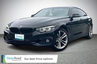 Introducing the sophisticated and dynamic 2018 BMW 430i xDrive Gran Coupe – the luxury sedan that seamlessly blends performance, style, and innovation for an exhilarating driving experience! With its sleek design and advanced features, the 430i xDrive Gran Coupe stands out as a symbol of elegance and precision on the road. Powered by a turbocharged engine and equipped with BMWs renowned xDrive all-wheel-drive system, this sedan delivers exhilarating performance and exceptional handling in all driving conditions. Step inside the luxurious and spacious cabin, featuring premium materials, cutting-edge technology, and comfortable seating for up to five passengers. The Gran Coupe trim adds an extra layer of versatility with its sleek four-door coupe design, providing ample cargo space and a stylish silhouette. Plus, with BMWs innovative technology features, including a navigation system, touchscreen infotainment system, and driver assistance features, the 430i xDrive Gran Coupe offers a connected and convenient driving experience. Dont miss out on the opportunity to own the 2018 BMW 430i xDrive Gran Coupe – where luxury meets performance for an unforgettable driving experience. Seize the keys to sophistication and excitement today!   At OpenRoad Toyota Abbotsford, we take the stress out of buying a used car by providing you with our TruePrice from the start! You will have peace of mind knowing you got our best price up-front, without having to spend time negotiating down to the last dollar.   All our pre-owned vehicles must pass an extremely thorough 153-point safety inspection, in order to be sold as OpenRoad Certified. All vehicles will have a Carfax verified history report, as well as a safety inspection report and breakdown of all work performed. We pride ourselves in our transparency, and wish to provide you with all the info you need to be confident in your vehicle purchase!   Give us a call at 604-857-2657, visit our showroom at 30210 Automall Dr in Abbotsford, BC!   Prices subject to $499 Documentation Fee, $499 Lease/Finance Fee, and applicable taxes. Dealer #40643