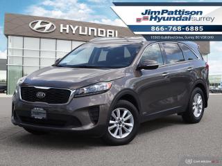 ACCIDENT FREE!! LOCAL CAR!! Options include: Apple carplay, Android Auto, Heated seats, Alloy wheels, Back up camera, and much more. This used 2019 Kia Sorento is now available to test drive at Jim Pattison Hyundai Surrey. This amazing local vehicle has been fully inspected at Jim Pattison Hyundai Surrey and all servicing is up to date. We always include a 30-day powertrain guarantee, 14-day exchange privilege and a CarFax vehicle history report with all of our pre-owned vehicles. For a limited time, this used Sorento is also available at special financing rates! Call 1-866-768-6885! Do you prefer text contact? You can TEXT our sales team directly @ 778-770-1084. Price does not include $599 documentation fee, $380 preparation charge, $599 finance placement fee if applicable and taxes.  DL#10977
