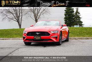 <meta charset=utf-8 />
<span>2023 FORD MUSTANG ECOBOOST PREMIUM CONVERTIBLE</span>

<span>This Mustang comes with Heated Seats, Leather Seats, Cooling Seats, Apple Carplay, Bluetooth, Ambient Lights. It has </span><strong>2.3-liter v4 engine</strong><span> which produces 310 hp and 320 lb-ft of torque. It comes with 10- speed automatic gearbox. It takes just <strong>5.1 seconds</strong> to reach 60 mph. </span>

HST and licensing will be extra

* $999 Financing fee conditions may apply*



Financing Available at as low as 7.69% O.A.C



We approve everyone-good bad credit, newcomers, students.



Previously declined by bank ? No problem !!



Let the experienced professionals handle your credit application.

<meta charset=utf-8 />
Apply for pre-approval today !!



At B TOWN AUTO SALES we are not only Concerned about selling great used Vehicles at the most competitive prices at our new location 6435 DIXIE RD unit 5, MISSISSAUGA, ON L5T 1X4. We also believe in the importance of establishing a lifelong relationship with our clients which starts from the moment you walk-in to the dealership. We,re here for you every step of the way and aims to provide the most prominent, friendly and timely service with each experience you have with us. You can think of us as being like ‘YOUR FAMILY IN THE BUSINESS’ where you can always count on us to provide you with the best automotive care.