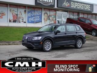 <b>ALL WHEEL DRIVE !! REAR CAMERA, BLIND SPOT DETECTION, REAR CROSS TRAFFIC ALERT, APPLE CARPLAY, ANDROID AUTO, BLUETOOTH, HEATED FRONT SEATS, STEERING WHEEL AUDIO CONTROLS, CRUISE CONTROL, POWER GROUP, AIR CONDITIONING, 17-INCH ALLOY WHEELS</b><br>      This  2021 Volkswagen Tiguan is for sale today. <br> <br>The weekend warrior! As one of the most minimalist styled crossover SUVs, this Tiguan is the winner of elegance in its competition. Crisp lines, a luxurious ride quality and the largest interior within its class give this Tiguan the high marks as the leader of the crossover SUV segment.This  SUV has 90,703 kms. Its  black in colour  . It has an automatic transmission and is powered by a  184HP 2.0L 4 Cylinder Engine. <br> <br> Our Tiguans trim level is Trendline. This compact and fully capable Volkswagen Tiguan is loaded with elegant alloy wheels, blind spot detection, LED brake lights, body colored heated side mirrors with turn signals, a 6 speaker audio system with a 6.5 inch touchscreen display, App-Connect smartphone integration, Apple CarPlay, Android Auto and streaming audio, remote keyless entry, cruise control, heated front seats, a rear view camera and much more. This vehicle has been upgraded with the following features: Back Up Camera, Blind Spot Sensor, Cross Traffic Alert, Start-stop, Bluetooth, Apple Carplay, Android Auto. <br> <br>To apply right now for financing use this link : <a href=https://www.cmhniagara.com/financing/ target=_blank>https://www.cmhniagara.com/financing/</a><br><br> <br/><br>Trade-ins are welcome! Financing available OAC ! Price INCLUDES a valid safety certificate! Price INCLUDES a 60-day limited warranty on all vehicles except classic or vintage cars. CMH is a Full Disclosure dealer with no hidden fees. We are a family-owned and operated business for over 30 years! o~o