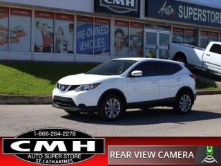 <b>SV !! REAR CAMERA, APPLE CARPLAY, ANDROID AUTO, BLUETOOTH, AUX + USB PORTS, STEERING WHEEL AUDIO CONTROLS, CRUISE CONTROL, HEATED FRONT SEATS, POWER WINDOWS, POWER LOCKS, POWER MIRRORS, AIR CONDITIONING, 17-INCH ALLOY WHEELS</b><br>      This  2019 Nissan Qashqai is for sale today. <br> <br>The 2019 Qashqai is the ultimate urban crossover that helps you navigate lifes daily adventures, or break your normal routine at a moments notice. This 2019 Nissan Qashqai has incredibly sleek styling and bold design, setting you apart from the rest of the pack. Theres plenty of space for all your friends and with a generous amount of head and legroom, it keeps your crew happy even on longer trips out of town. This  SUV has 137,457 kms. Its  white in colour  . It has an automatic transmission and is powered by a  141HP 2.0L 4 Cylinder Engine. <br> <br> Our Qashqais trim level is SV. Upgrading to this Qashqai SV rewards you with an express open/close tinted sunroof with tilt and slide functionality, heated front seats, a heated steering wheel, dual-zone climate control, piano black interior trim inserts, proximity keyless entry with push button and remote start, automatic headlights, and a 7-inch infotainment screen with Apple CarPlay, Android Auto and SiriusXM. Additional features include blind-spot detection with rear cross-traffic alert, forward and rear collision mitigation, front pedestrian braking, rear parking sensors, and even more. This vehicle has been upgraded with the following features: Back Up Camera, Apple Carplay, Android Auto, Bluetooth, Heated Front Seats, Steering Wheel Controls, Cruise. <br> <br>To apply right now for financing use this link : <a href=https://www.cmhniagara.com/financing/ target=_blank>https://www.cmhniagara.com/financing/</a><br><br> <br/><br>Trade-ins are welcome! Financing available OAC ! Price INCLUDES a valid safety certificate! Price INCLUDES a 60-day limited warranty on all vehicles except classic or vintage cars. CMH is a Full Disclosure dealer with no hidden fees. We are a family-owned and operated business for over 30 years! o~o