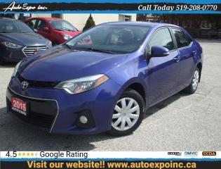 Used 2015 Toyota Corolla S,Auto,A/C,Backup Camera,Bluetooth,Certified,Fogs for sale in Kitchener, ON