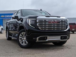 <br> <br> <br> <br> <br>This 2024 GMC Sierra 1500 stands out in the midsize pickup truck segment, with bold proportions that create a commanding stance on and off road. Next level comfort and technology is paired with its outstanding performance and capability. Inside, the Sierra 1500 supports you through rough terrain with expertly designed seats and robust suspension. This amazing 2024 Sierra 1500 is ready for whatever.<br> <br> This onyx black Crew Cab 4X4 pickup has an automatic transmission and is powered by a 420HP 6.2L 8 Cylinder Engine.<br> <br> Our Sierra 1500s trim level is Denali. This premium GMC Sierra 1500 Denali comes fully loaded with perforated leather seats and authentic open-pore wood trim, exclusive exterior styling, unique aluminum wheels, plus a massive 13.4 inch touchscreen display that features wireless Apple CarPlay and Android Auto, a premium 7-speaker Bose audio system, SiriusXM, and a 4G LTE hotspot. Additionally, this stunning pickup truck also features heated and cooled front seats and heated second row seats, a spray-in bedliner, wireless device charging, IntelliBeam LED headlights, remote engine start, forward collision warning and lane keep assist, a trailer-tow package with hitch guidance, LED cargo area lighting, ultrasonic parking sensors, an HD surround vision camera plus so much more! This vehicle has been upgraded with the following features: Leather Seats, Cooled Seats, Bose Premium Audio, Wireless Charging, Heated Rear Seats, Aluminum Wheels, Remote Start, Park Assist, Lane Keep Assist, Forward Collision Warning, 360 Camera, Tow Package, Led Lights. <br><br> <br/><br>Contact our Sales Department today by: <br><br>Phone: 1 (306) 882-2691 <br><br>Text: 1-306-800-5376 <br><br>- Want to trade your vehicle? Make the drive and well have it professionally appraised, for FREE! <br><br>- Financing available! Onsite credit specialists on hand to serve you! <br><br>- Apply online for financing! <br><br>- Professional, courteous, and friendly staff are ready to help you get into your dream ride! <br><br>- Call today to book your test drive! <br><br>- HUGE selection of new GMC, Buick and Chevy Vehicles! <br><br>- Fully equipped service shop with GM certified technicians <br><br>- Full Service Quick Lube Bay! Drive up. Drive in. Drive out! <br><br>- Best Oil Change in Saskatchewan! <br><br>- Oil changes for all makes and models including GMC, Buick, Chevrolet, Ford, Dodge, Ram, Kia, Toyota, Hyundai, Honda, Chrysler, Jeep, Audi, BMW, and more! <br><br>- Rosetowns ONLY Quick Lube Oil Change! <br><br>- 24/7 Touchless car wash <br><br>- Fully stocked parts department featuring a large line of in-stock winter tires! <br> <br><br><br>Rosetown Mainline Motor Products, also known as Mainline Motors is the ORIGINAL King Of Trucks, featuring Chevy Silverado, GMC Sierra, Buick Enclave, Chevy Traverse, Chevy Equinox, Chevy Cruze, GMC Acadia, GMC Terrain, and pre-owned Chevy, GMC, Buick, Ford, Dodge, Ram, and more, proudly serving Saskatchewan. As part of the Mainline Automotive Group of Dealerships in Western Canada, we are also committed to servicing customers anywhere in Western Canada! We have a huge selection of cars, trucks, and crossover SUVs, so if youre looking for your next new GMC, Buick, Chevrolet or any brand on a used vehicle, dont hesitate to contact us online, give us a call at 1 (306) 882-2691 or swing by our dealership at 506 Hyw 7 W in Rosetown, Saskatchewan. We look forward to getting you rolling in your next new or used vehicle! <br> <br><br><br>* Vehicles may not be exactly as shown. Contact dealer for specific model photos. Pricing and availability subject to change. All pricing is cash price including fees. Taxes to be paid by the purchaser. While great effort is made to ensure the accuracy of the information on this site, errors do occur so please verify information with a customer service rep. This is easily done by calling us at 1 (306) 882-2691 or by visiting us at the dealership. <br><br> Come by and check out our fleet of 50+ used cars and trucks and 140+ new cars and trucks for sale in Rosetown. o~o