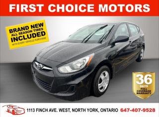 Used 2013 Hyundai Accent GL ~MANUAL, FULLY CERTIFIED WITH WARRANTY!!!~ for sale in North York, ON