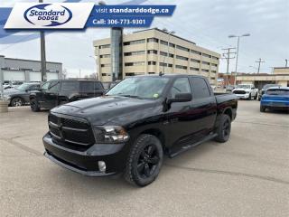 <b>Aluminum Wheels,  Fog Lamps,  Rear Camera,  Cruise Control,  Air Conditioning!</b><br> <br>  Compare at $38654 - Our Price is just $33895! <br> <br>   Reliable, dependable, and innovative, this Ram 1500 Classic proves that it has what it takes to get the job done right. This  2021 Ram 1500 Classic is for sale today in Swift Current. MudflapsThis  Crew Cab 4X4 pickup  has 91,000 kms. Its  nice in colour  . It has a 8 speed automatic transmission and is powered by a  395HP 5.7L 8 Cylinder Engine.  This unit has some remaining factory warranty for added peace of mind. <br> <br> Our 1500 Classics trim level is Express. Upgrading to this rugged 1500 Classic Express is a great choice as it comes loaded with stylish aluminum wheels, body colored bumpers, front fog lights, heavy-duty shock absorbers, electronic stability control and trailer sway control. Additional features include ParkView rear back-up camera, cruise control, air conditioning, an infotainment hub with SiriusXM, radio 3.0 and a USB port, automatic headlights, power windows, power doors, and more. This vehicle has been upgraded with the following features: Aluminum Wheels,  Fog Lamps,  Rear Camera,  Cruise Control,  Air Conditioning,  Power Windows,  Power Doors. <br> To view the original window sticker for this vehicle view this <a href=http://www.chrysler.com/hostd/windowsticker/getWindowStickerPdf.do?vin=3C6RR7KT1MG708778 target=_blank>http://www.chrysler.com/hostd/windowsticker/getWindowStickerPdf.do?vin=3C6RR7KT1MG708778</a>. <br/><br> <br>To apply right now for financing use this link : <a href=https://standarddodge.ca/financing target=_blank>https://standarddodge.ca/financing</a><br><br> <br/><br>* Stop By Today *Test drive this must-see, must-drive, must-own beauty today at Standard Chrysler Dodge Jeep Ram, 208 Cheadle St W., Swift Current, SK S9H0B5! <br><br> Come by and check out our fleet of 30+ used cars and trucks and 110+ new cars and trucks for sale in Swift Current.  o~o
