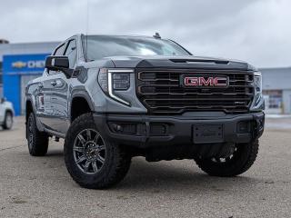 <br> <br> No matter where youâ??re heading or what tasks need tackling, thereâ??s a premium and capable Sierra 1500 thatâ??s perfect for you. <br> <br>This 2024 GMC Sierra 1500 stands out in the midsize pickup truck segment, with bold proportions that create a commanding stance on and off road. Next level comfort and technology is paired with its outstanding performance and capability. Inside, the Sierra 1500 supports you through rough terrain with expertly designed seats and robust suspension. This amazing 2024 Sierra 1500 is ready for whatever.<br> <br> This thunderstorm grey metallic Crew Cab 4X4 pickup has an automatic transmission and is powered by a 420HP 6.2L 8 Cylinder Engine.<br> <br> Our Sierra 1500s trim level is AT4X. Taking your off road adventures to the max, this highly capable GMC Sierra 1500 AT4X comes fully loaded with an upgraded off-road suspension that features Multimatic DSSV spool-valve dampers and underbody skid plates, full grain leather seats with authentic Vanta Ash wood trim, exclusive aluminum wheels, body-coloured exterior accents and a massive 13.4 inch touchscreen display that features wireless Apple CarPlay and Android Auto, 12 speaker Bose premium audio system, SiriusXM, and a 4G LTE hotspot. Additionally, this amazing pickup truck also features a power sunroof, spray-in bedliner, wireless device charging, IntelliBeam LED headlights, remote engine start, forward collision warning and lane keep assist, a trailer-tow package with hitch guidance, LED cargo area lighting, heads up display, heated and cooled seats with massage function, ultrasonic parking sensors, an HD surround vision camera plus so much more! This vehicle has been upgraded with the following features: Off-road Package, Hud, Sunroof, Multi-pro Tailgate, Wireless Charging, Adaptive Cruise Control. <br><br> <br/><br>Contact our Sales Department today by: <br><br>Phone: 1 (306) 882-2691 <br><br>Text: 1-306-800-5376 <br><br>- Want to trade your vehicle? Make the drive and well have it professionally appraised, for FREE! <br><br>- Financing available! Onsite credit specialists on hand to serve you! <br><br>- Apply online for financing! <br><br>- Professional, courteous, and friendly staff are ready to help you get into your dream ride! <br><br>- Call today to book your test drive! <br><br>- HUGE selection of new GMC, Buick and Chevy Vehicles! <br><br>- Fully equipped service shop with GM certified technicians <br><br>- Full Service Quick Lube Bay! Drive up. Drive in. Drive out! <br><br>- Best Oil Change in Saskatchewan! <br><br>- Oil changes for all makes and models including GMC, Buick, Chevrolet, Ford, Dodge, Ram, Kia, Toyota, Hyundai, Honda, Chrysler, Jeep, Audi, BMW, and more! <br><br>- Rosetowns ONLY Quick Lube Oil Change! <br><br>- 24/7 Touchless car wash <br><br>- Fully stocked parts department featuring a large line of in-stock winter tires! <br> <br><br><br>Rosetown Mainline Motor Products, also known as Mainline Motors is the ORIGINAL King Of Trucks, featuring Chevy Silverado, GMC Sierra, Buick Enclave, Chevy Traverse, Chevy Equinox, Chevy Cruze, GMC Acadia, GMC Terrain, and pre-owned Chevy, GMC, Buick, Ford, Dodge, Ram, and more, proudly serving Saskatchewan. As part of the Mainline Automotive Group of Dealerships in Western Canada, we are also committed to servicing customers anywhere in Western Canada! We have a huge selection of cars, trucks, and crossover SUVs, so if youre looking for your next new GMC, Buick, Chevrolet or any brand on a used vehicle, dont hesitate to contact us online, give us a call at 1 (306) 882-2691 or swing by our dealership at 506 Hyw 7 W in Rosetown, Saskatchewan. We look forward to getting you rolling in your next new or used vehicle! <br> <br><br><br>* Vehicles may not be exactly as shown. Contact dealer for specific model photos. Pricing and availability subject to change. All pricing is cash price including fees. Taxes to be paid by the purchaser. While great effort is made to ensure the accuracy of the information on this site, errors do occur so please verify information with a customer service rep. This is easily done by calling us at 1 (306) 882-2691 or by visiting us at the dealership. <br><br> Come by and check out our fleet of 60+ used cars and trucks and 140+ new cars and trucks for sale in Rosetown. o~o