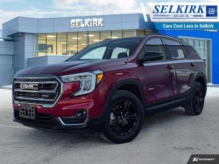 <b>Low Mileage, Leather Seats,  Power Liftgate,   Remote Start,  Aluminum Wheels,  Lane Keep Assist!</b><br> <br>    Sleek style, effortless capability, and a design motif of usability, this 2022 Terrain shows you what Professional Grade means. This  2022 GMC Terrain is for sale today in Selkirk. <br> <br>This 2022 GMC Terrain shows that Professional Grade is more than an idea, its a way of life. From endless details that relentlessly improve the SUVs usability, to striking style, and amazing capability, this 2022 Terrain is exactly what you expect from a GMC SUV. The interior has a clean design, with upscale materials like soft-touch surfaces and premium trim. Quiet, spacious and comfortable, this Terrain is exactly what youd expect from the Professional Grade SUV. For the next step in the evolution of the crossover and small SUV segment, dont miss this GMC Terrain. This low mileage  SUV has just 24,361 kms. Its  cayenne red tintcoat in colour  . It has a 9 speed automatic transmission and is powered by a  170HP 1.5L 4 Cylinder Engine. <br> <br> Our Terrains trim level is AT4. Upgrading to this off-road ready Terrain AT4 is an awesome decision as it comes loaded with leather front seats with memory settings, a large colour touchscreen infotainment system featuring wireless Apple CarPlay, Android Auto and SiriusXM plus its also 4G LTE hotspot capable. This Terrain AT4 also includes an off-road skid plate, dark exterior accents, gloss black aluminum wheels and exclusive interior accents, power rear liftgate, a leather-wrapped steering wheel, Teen Driver technology, a remote engine starter, an HD rear vision camera, lane keep assist with lane departure warning, forward collision alert, LED signature lighting, StabiliTrak with hill decent control, power driver and passenger seats and a 60/40 split-folding rear seat to make hauling larger items a breeze. This vehicle has been upgraded with the following features: Leather Seats,  Power Liftgate,   Remote Start,  Aluminum Wheels,  Lane Keep Assist,  Forward Collision Alert,  Rear View Camera. <br> <br>To apply right now for financing use this link : <a href=https://www.selkirkchevrolet.com/pre-qualify-for-financing/ target=_blank>https://www.selkirkchevrolet.com/pre-qualify-for-financing/</a><br><br> <br/><br>Selkirk Chevrolet Buick GMC Ltd carries an impressive selection of new and pre-owned cars, crossovers and SUVs. No matter what vehicle you might have in mind, weve got the perfect fit for you. If youre looking to lease your next vehicle or finance it, we have competitive specials for you. We also have an extensive collection of quality pre-owned and certified vehicles at affordable prices. Winnipeg GMC, Chevrolet and Buick shoppers can visit us in Selkirk for all their automotive needs today! We are located at 1010 MANITOBA AVE SELKIRK, MB R1A 3T7 or via phone at 204-482-1010.<br> Come by and check out our fleet of 80+ used cars and trucks and 190+ new cars and trucks for sale in Selkirk.  o~o