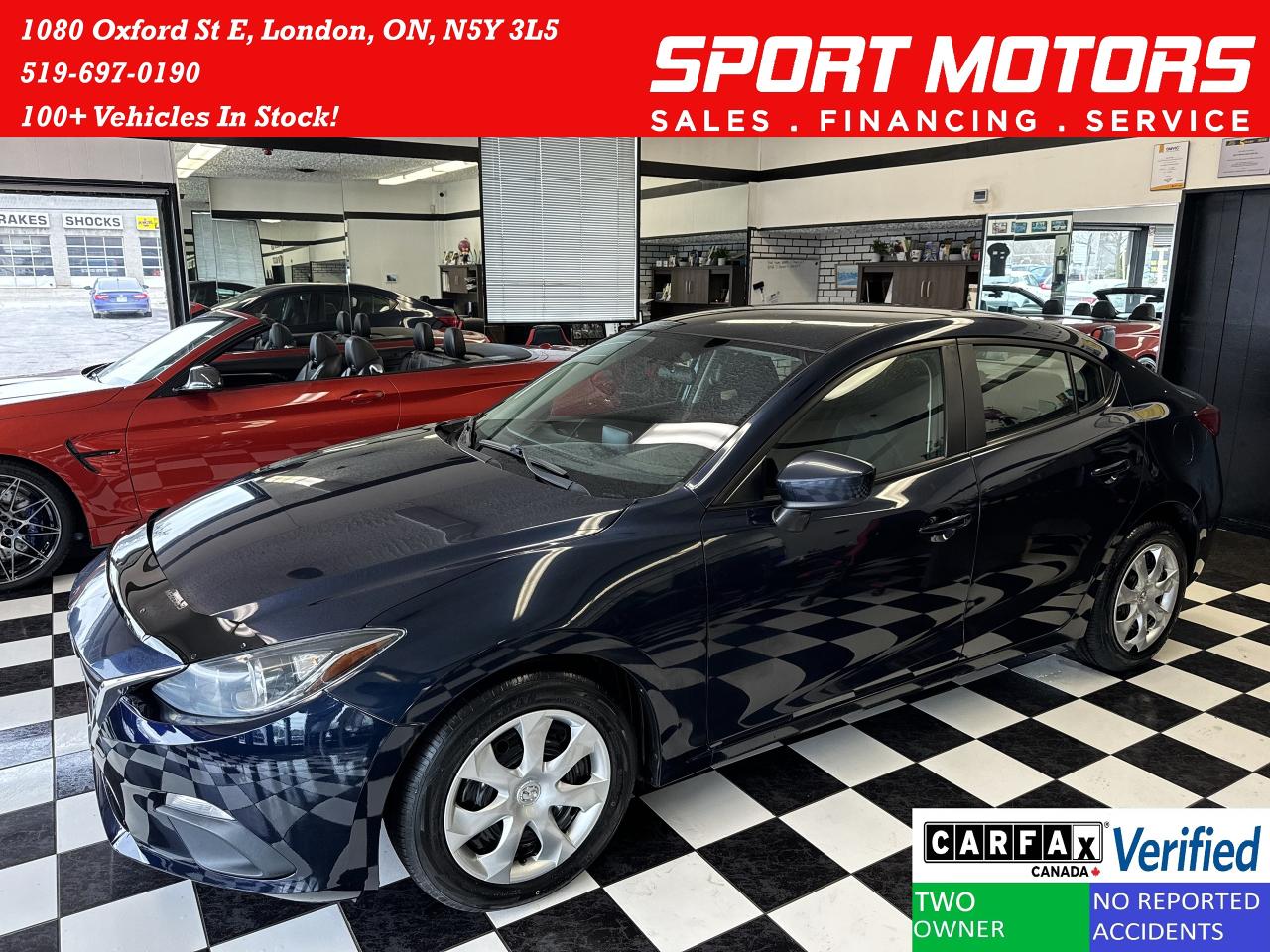 2016 Mazda MAZDA3 GX+A/C+Camera+New Tires+New Brakes+CLEAN CARFAX Photo1