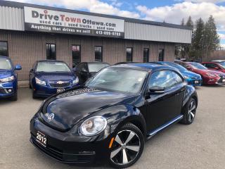 <p>2012 VW BEETLE PREMIERE 2.5 <span style=background-color: #ffffff; color: #3a3a3a; font-family: Roboto, sans-serif; font-size: 15px;>HEATED LEATHER SEATS, POWER SUNROOF, STEERING WHEEL CONTROLS, POWER GROUP, AUTOMATIC HEADLIGHTS 2 DOOR COUPE!! CLEAN CLEAN !!   </span><span style=color: #64748b; font-family: Inter, ui-sans-serif, system-ui, -apple-system, BlinkMacSystemFont, Segoe UI, Roboto, Helvetica Neue, Arial, Noto Sans, sans-serif, Apple Color Emoji, Segoe UI Emoji, Segoe UI Symbol, Noto Color Emoji; font-size: 12px;>***WE APPROVE EVERYBODY***APPLY NOW AT DRIVETOWNOTTAWA.COM O.A.C., DRIVE4LESS. *TAXES AND LICENSE EXTRA. COME VISIT US/VENEZ NOUS VISITER! FINANCING CHARGES ARE EXTRA EXAMPLE: BANK FEE, DEALER FEE</span></p>