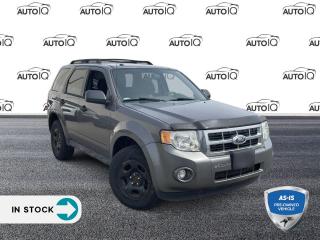 Experience the perfect blend of power, efficiency, and comfort with the 2012 Ford Escape XLT 4x2, available at Airport Ford. This compact SUV is powered by a robust 3.0L IVCT Duratec V6 Engine that delivers an impressive 240 horsepower at 6550 rpm and 223 lb-ft of torque at 4300 rpm. The engines design features an aluminum block and cylinder heads, cylinders lined with cast iron, and a sequential fuel injection system, ensuring reliable performance.

The Ford Escape stands out with its 103 wheelbase and a host of features aimed at enhancing your driving experience. It comes equipped with 16-inch alloy wheels, air conditioning, keyless entry, SecuriCode keypad, and a tire pressure monitoring system. The interior boasts cloth seats, a six-way power drivers seat, and a 60/40 split-folding rear seat for added convenience. Entertainment is provided by a CD/MP3 stereo with auxiliary input and Sirius satellite radio.

Additional features include cruise control, floor console, floor mats, auto-down drivers window, tilt steering wheel, vanity mirrors, automatic headlamps, fog lamps, liftgate with flip-up glass, privacy glass, black roof rack side rails, heated blind spot mirrors, variable intermittent wipers, and a two-speed rear washer/wiper.

Designed to handle diverse Canadian weather conditions, this model is perfect for those who desire a balance of efficiency and power in their vehicle. Visit us at Airport Ford and take the 2012 Ford Escape XLT 4x2 for a test drive today!<p></p>

<h4>AS-IS PRE-OWNED VEHICLE</h4>

<p>The buyer of this vehicle will be responsible for all costs associated with passing a Ministry of Transportation Safety Inspection, which is needed to license a vehicle in the Province of Ontario. We are offering this vehicle at a reduced price, as the buyer will be responsible for all costs associated with making this vehicle roadworthy. We have not inspected this vehicle mechanically and do not know what repairs/costs are involved in getting it roadworthy. It may or may not have mechanical, cosmetic, safety and/or emissions issues. By allowing you to choose where and how you want the certifications completed, you have an opportunity to save money!</p>

<p>This vehicle is being sold AS-IS, unfit, not e-tested, and is not represented as being in roadworthy condition, mechanically sound or maintained at any guaranteed level of quality. The vehicle may not be fit for use as a means of transportation and may require substantial repairs at the purchasers expense. It may not be possible to register the vehicle to be driven in its current condition. This vehicle does not qualify for AutoIQs 7-Day Money Back Guarantee</p>

<p>SPECIAL NOTE: This vehicle is reserved for AutoIQs retail customers only. Please, no dealer calls. Errors and omissions excepted.</p>

<p>*As-traded, specialty or high-performance vehicles are excluded from the 7-Day Money Back Guarantee Program (including, but not limited to Ford Shelby, Ford mustang GT, Ford Raptor, Chevrolet Corvette, Camaro 2SS, Camaro ZL1, V-Series Cadillac, Dodge/Jeep SRT, Hyundai N Line, all electric models)</p>

<p>INSGMT</p>