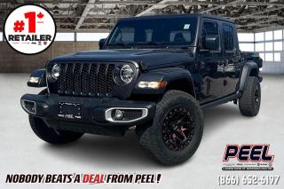 2023 Jeep Gladiator Sport S 4X4 | 3.6L V6 | Upgraded Off-road Wheels & Tires | Cold Weather Group | Uconnect 4C 8.4" Touchscreen w/ Navigation | Apple CarPlay & Android Auto | Alpine Premium Audio System | Technology Group | Trailer Tow Package | Black 3 Piece Hard Top | Full-time 4X4 w/ 4WD Auto | Spray-in Bed Liner

One Owner Clean Carfax

Presenting the 2023 Jeep Gladiator Sport S 4X4, a rugged and capable truck designed to conquer any terrain with confidence. Powered by a robust 3.6L V6 engine, this Gladiator delivers impressive performance both on and off the road. Equipped with upgraded off-road wheels and tires, along with a full-time 4X4 system featuring 4WD Auto mode, it ensures exceptional traction and stability in all conditions. The Cold Weather Group enhances comfort in chilly climates, while the Uconnect 4C 8.4" touchscreen with navigation, Apple CarPlay, and Android Auto keeps you connected and on track to your destination. Immerse yourself in premium sound with the Alpine Premium Audio System, making every journey an auditory delight. The Technology Group adds advanced features for convenience and safety, while the Trailer Tow Package enables you to haul with ease. Finished with a sleek black 3-piece hard top and a durable spray-in bed liner, the 2023 Jeep Gladiator Sport S combines rugged capability with modern amenities, making it the ultimate companion for adventure seekers.
______________________________________________________

Engage & Explore with Peel Chrysler: Whether youre inquiring about our latest offers or seeking guidance, 1-866-652-6197 connects you directly. Dive deeper online or connect with our team to navigate your automotive journey seamlessly.

WE TAKE ALL TRADES & CREDIT. WE SHIP ANYWHERE IN CANADA! OUR TEAM IS READY TO SERVE YOU 7 DAYS! COME SEE WHY NOBODY BEATS A DEAL FROM PEEL! Your Source for ALL make and models used cars and trucks
______________________________________________________

*FREE CarFax (click the link above to check it out at no cost to you!)*

*FULLY CERTIFIED! (Have you seen some of these other dealers stating in their advertisements that certification is an additional fee? NOT HERE! Our certification is already included in our low sale prices to save you more!)

______________________________________________________

Peel Chrysler  A Trusted Destination: Based in Port Credit, Ontario, we proudly serve customers from all corners of Ontario and Canada including Toronto, Oakville, North York, Richmond Hill, Ajax, Hamilton, Niagara Falls, Brampton, Thornhill, Scarborough, Vaughan, London, Windsor, Cambridge, Kitchener, Waterloo, Brantford, Sarnia, Pickering, Huntsville, Milton, Woodbridge, Maple, Aurora, Newmarket, Orangeville, Georgetown, Stouffville, Markham, North Bay, Sudbury, Barrie, Sault Ste. Marie, Parry Sound, Bracebridge, Gravenhurst, Oshawa, Ajax, Kingston, Innisfil and surrounding areas. On our website www.peelchrysler.com, you will find a vast selection of new vehicles including the new and used Ram 1500, 2500 and 3500. Chrysler Grand Caravan, Chrysler Pacifica, Jeep Cherokee, Wrangler and more. All vehicles are priced to sell. We deliver throughout Canada. website or call us 1-866-652-6197. 

Your Journey, Our Commitment: Beyond the transaction, Peel Chrysler prioritizes your satisfaction. While many of our pre-owned vehicles come equipped with two keys, variations might occur based on trade-ins. Regardless, our commitment to quality and service remains steadfast. Experience unmatched convenience with our nationwide delivery options. All advertised prices are for cash sale only. Optional Finance and Lease terms are available. A Loan Processing Fee of $499 may apply to facilitate selected Finance or Lease options. If opting to trade an encumbered vehicle towards a purchase and require Peel Chrysler to facilitate a lien payout on your behalf, a Lien Payout Fee of $299 may apply. Contact us for details. Peel Chrysler Pre-Owned Vehicles come standard with only one key.