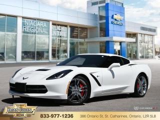 <b>Certified, Low Mileage, Navigation,  MyLink Radio, 19 inch Aluminum Wheels!</b>

 

    This Covette is a perfect driving machine, born from brilliant engineering and precision performance. This  2017 Chevrolet Corvette is for sale today in St Catharines. 

 

The 2017 Corvette combines race-proven technology with a purposeful design. Every element serves a purpose on this amazing sports car, from functional exterior vents to its intelligent driver controls. A functional hood air extractor features precisely angled blades for optimal cooling airflow. The result is, it reduces lift and increases downforce, improving overall high-speed handling. This Corvettes cockpit features a flowing design made from premium materials that allows you to immerse yourself in the car during every drive. This low mileage  coupe has just 22,939 kms and is a Certified Pre-Owned vehicle. Its  sterling blue metallic in colour  . It has a 8 speed automatic transmission and is powered by a  460HP 6.2L 8 Cylinder Engine.  And its got a certified used vehicle warranty for added peace of mind. 

 

 Our Corvettes trim level is Stingray Z51. The Z51 Performance Package includes dual brake ducts that direct air through the wheelwells, helping to cool the front brakes and reducing brake fade for optimal stopping performance. The Z51 Performance Package also includes a performance suspension, performance exhaust, slotted brake rotors, unique aluminum wheels, a 8 inch colour touchscreen display with Chevrolet MyLink featuring Android Auto and Apple CarPlay, bluetooth streaming audio, a Bose premium audio system, dual zone climate control, a rear vision camera plus much more. This vehicle has been upgraded with the following features: Navigation,  Mylink Radio, 19 Inch Aluminum Wheels. 

 

This vehicle has met our highest standard and has been put through the GM certification process by our GM trained technicians. Our GM Certified used vehicles go thru an extensive 150 + point inspection and are reconditioned back to near new condition.  Each vehicle comes with a minimum of a 3 month, 5000 KM warranty or the balance of the factory warranty (whichever is longer) with 24 hour roadside assistance. They also come with satisfaction guaranteed; a 30 day or 2500 km exchange privilege if you are not completely satisfied. And thats standard. If your budget permits, you can extend or upgrade to an even more comprehensive Certified Pre-Owned Vehicle Protection Plan . Youll also appreciate the convenience of being able to transfer any existing warranties to a new owner, should you ever decide to sell your Certified Pre-Owned Vehicle.If you are a student or recently graduated, you may also qualify for an additional $500 discount when a used GM vehicle is purchased.  For more information, please call any of our knowledgeable used vehicle staff at 888-853-0064.

 



 Buy this vehicle now for the lowest bi-weekly payment of <b>$597.29</b> with $0 down for 72 months @ 9.99% APR O.A.C. ( Plus applicable taxes -  Plus applicable fees   ).  See dealer for details. 

 



 Come by and check out our fleet of 60+ used cars and trucks and 150+ new cars and trucks for sale in St Catharines.  o~o
