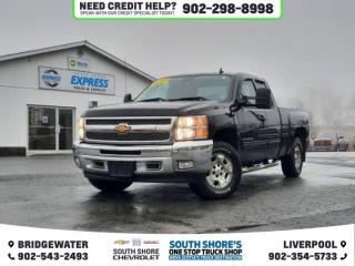 Black 2013 Chevrolet Silverado 1500 LT For Sale, Bridgewater 4WD 6-Speed Automatic HD Electronic with Overdrive Vortec 5.3L V8 SFI Flex Fuel Clean Car Fax, 6-Speed Automatic HD Electronic with Overdrive, 4WD, Cloth, ABS brakes, Air Conditioning, Bumpers: chrome, Cloth Seat Trim, Compass, Delay-off headlights, Driver door bin, Driver vanity mirror, Dual front impact airbags, Electronic Stability Control, Fleetside Body Ordering Code, Front anti-roll bar, Fully automatic headlights, Heated door mirrors, Heavy Duty Handling/Trailering Suspension Package, Low tire pressure warning, LT Model Option, Occupant sensing airbag, Outside temperature display, Overhead console, Panic alarm, Power door mirrors, Power steering, Power windows, Rear step bumper, Remote keyless entry, Speed control, Tachometer, Tilt steering wheel, Traction control, Trip computer, Variably intermittent wipers.