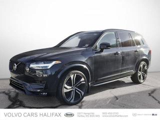 Dealer Certified Pre-Owned. This Volvo XC90 boasts a Turbo/Supercharger Premium Unleaded I-4 2.0 L/120 engine powering this Automatic transmission. WHEELS: 22 5-DOUBLE SPOKE BLACK DIAMOND CUT ALLOY -inc: Tires: 275/35R22, SUNGLASS HOLDER -inc: Replaces the drivers side grab handle, STAINLESS STEEL BUMPER COVER.*This Volvo XC90 Comes Equipped with These Options *PROTECTION PACKAGE -inc: floor trays for 4 seating positions and a rubber/textile cargo liner, Not including 3rd row, CLIMATE PACKAGE -inc: Heated Steering Wheel, Heated Rear Seat, Heated Windscreen Washers, ADVANCED PACKAGE -inc: Head Up Display, 360 Degree Camera , POLESTAR OPTIMIZATION -inc: Enhances mid-range engine output, AWD prioritization, gearshift speed, gearshift hold, throttle response and off throttle response, Engine: 2.0L 16V DI I4 Turbo/Super w/Polestar, ONYX BLACK METALLIC, CHARCOAL, NAPPA LEATHER UPHOLSTERY, Window Grid Diversity Antenna, Wheels: 20 5-Spoke Black Diamond-Cut Alloy, Voice Activated Dual Zone Front And Rear Automatic Air Conditioning, Valet Function.* Visit Us Today *Live a little- stop by Volvo of Halifax located at 3377 Kempt Road, Halifax, NS B3K-4X5 to make this car yours today!